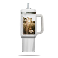 Thumbnail for Custom 40oz Tumbler with Photo, Family Photo Tumbler 40oz With Handle, Personalized Photo Gift, Gift for Mother, Gift for Grandma, Stainless Steel Tumbler, Insulated Tumbler 01