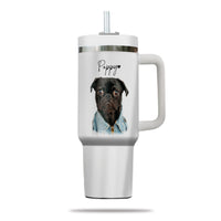 Thumbnail for Custom Pet Photo Tumbler 40oz With Handle, Dog Photo Tumbler, Puppies Tumbler with Straw, Dog Lover Tumbler, Favorite Pet Tumbler, Stainless Steel Tumbler, Insulated Tumbler, Pet Photo Gift with Custom Pet Image 03