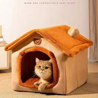 Thumbnail for Cozy Pet House Bed – Removable Washable Indoor Bed for Small Dogs & Cats