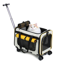 Thumbnail for Extra Large Pet Trolley Carrier – Foldable Detachable Rolling Cat & Dog Travel Bag