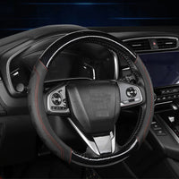 Thumbnail for Carbon Fiber Style Steering Wheel Cover – Breathable Anti-Slip Wear-Resistant Universal Interior Accessory