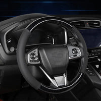 Thumbnail for Carbon Fiber Style Steering Wheel Cover – Breathable Anti-Slip Wear-Resistant Universal Interior Accessory