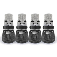Thumbnail for 4pc/Set Dog Sock Anti-Slip Dog Booties with Strap Traction, Paw Protection for Indoor Hardwood Floor Outdoor, for Small to Large Dogs & Cats, Gift For Pet 80