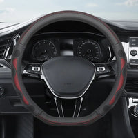 Thumbnail for Ice Silk Steering Wheel Cover – Breathable Leather Grip Cover, Universal Fit for 37–38 cm Wheels