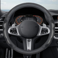 Thumbnail for Ice Silk Steering Wheel Cover – Breathable Leather Grip Cover, Universal Fit for 37–38 cm Wheels