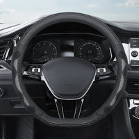 Thumbnail for Ice Silk Steering Wheel Cover – Breathable Leather Grip Cover, Universal Fit for 37–38 cm Wheels