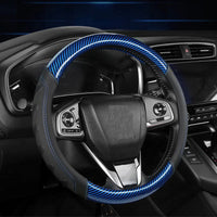 Thumbnail for Carbon Fiber Style Steering Wheel Cover – Breathable Anti-Slip Wear-Resistant Universal Interior Accessory