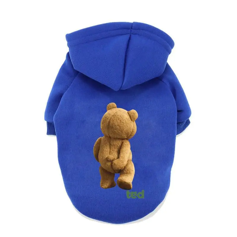 Cute Cartoon Bear Dog Hoodies Winter Pet Dog Clothes For Small Medium Dogs Costumes Yorkshire Terrier Clothing Puppy Costume Cat, Gift For Pet 65