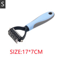 Thumbnail for 2pcs Grooming Brush For Pet Dog Cat Deshedding Tool Rake Comb Fur Remover Reduce 2-Side Dematting Tool For Pets Grooming Brush Double Sided,, Gift For Pet 83
