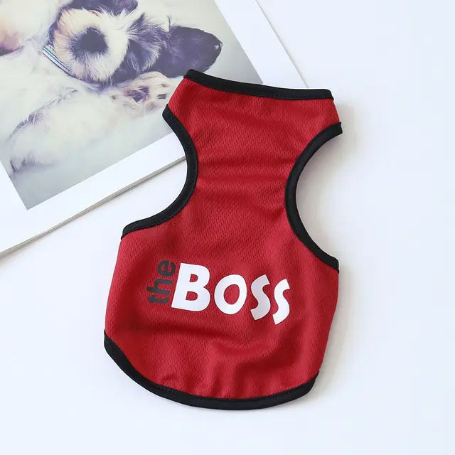 Dog Clothes Summer Thin Style Printed Vest Cat Clothes Pet Vest Corgi Teddy Pomeranian, Gift For Pet 66