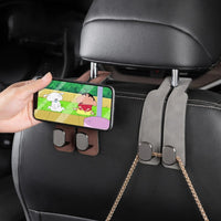 Thumbnail for Premium Suede Car Headrest Hook – Dual Hanger & Rear Seat Phone Holder Organizer