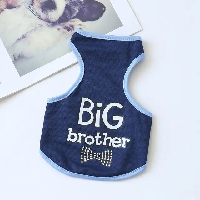 Dog Clothes Summer Thin Style Printed Vest Cat Clothes Pet Vest Corgi Teddy Pomeranian, Gift For Pet 66