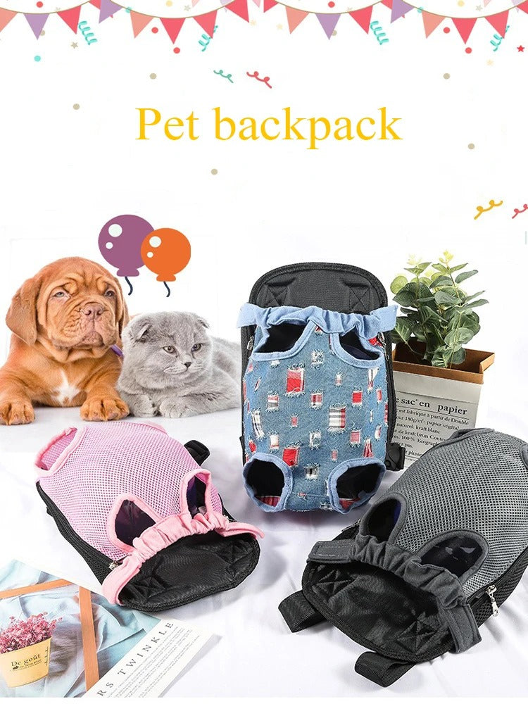 2 Pcs Dog Backpack, Puppy Sling, Cat Carrier, Cat Backpack, Pet travel 12