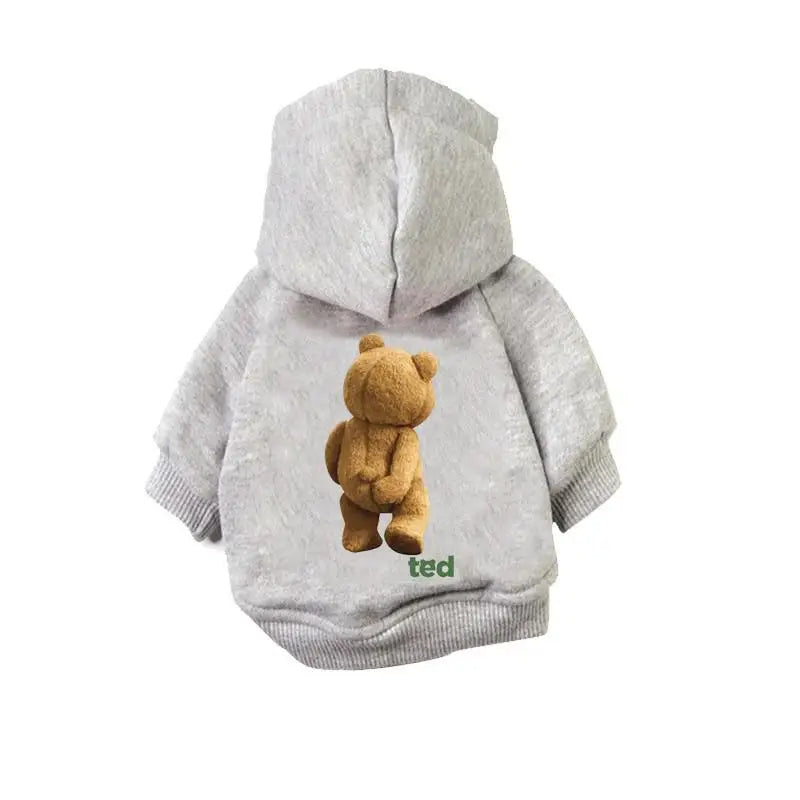 Cute Cartoon Bear Dog Hoodies Winter Pet Dog Clothes For Small Medium Dogs Costumes Yorkshire Terrier Clothing Puppy Costume Cat, Gift For Pet 65