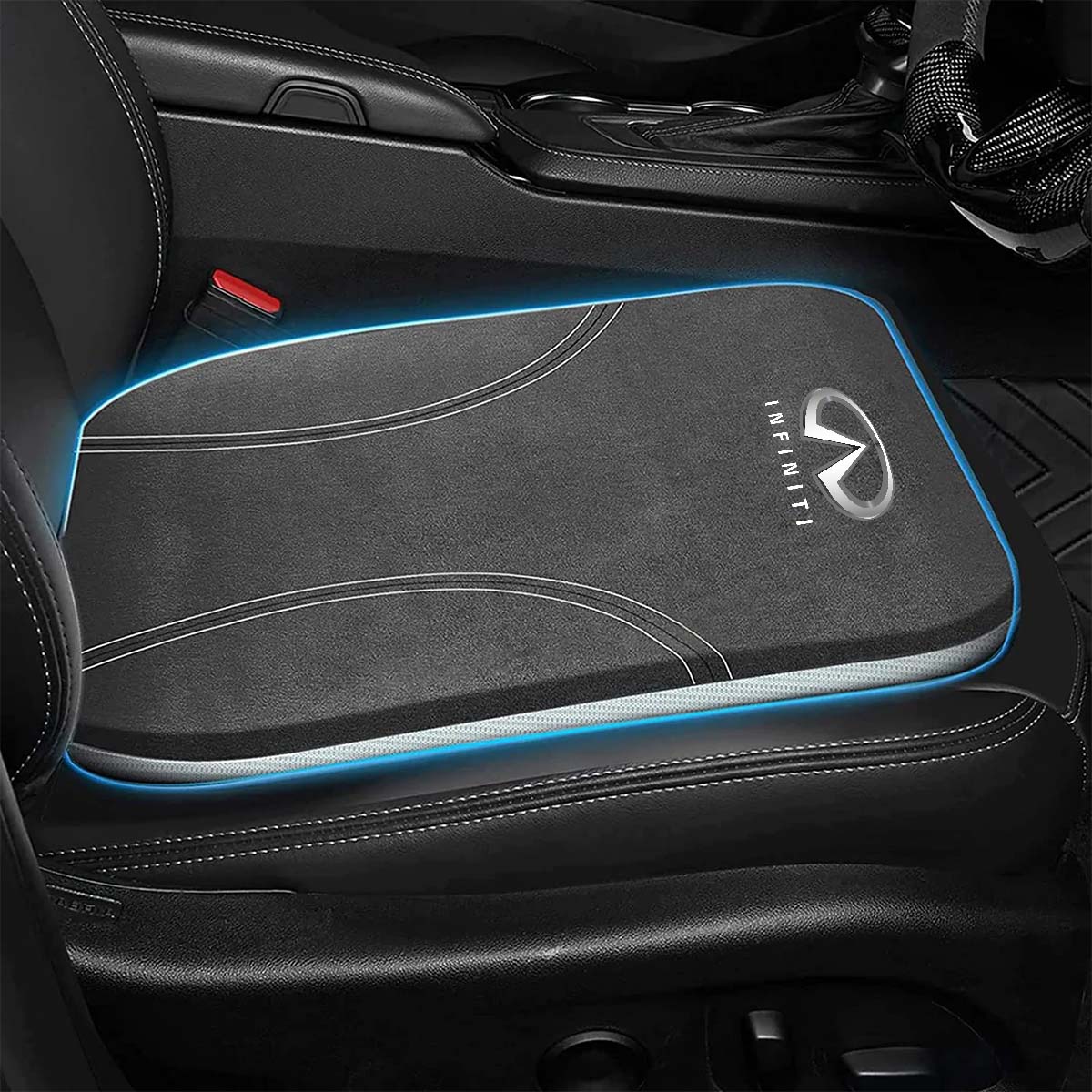 Leather Car Memory Foam Heightening Seat Cushion for Short People