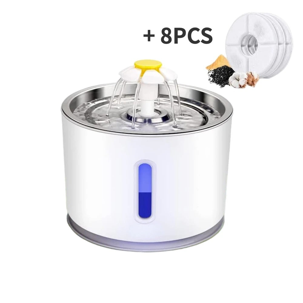 Pet Water Automatic Fountain Dispenser with Smart Pump for Cats, Dogs, Multiple Pets - 2.4L 117