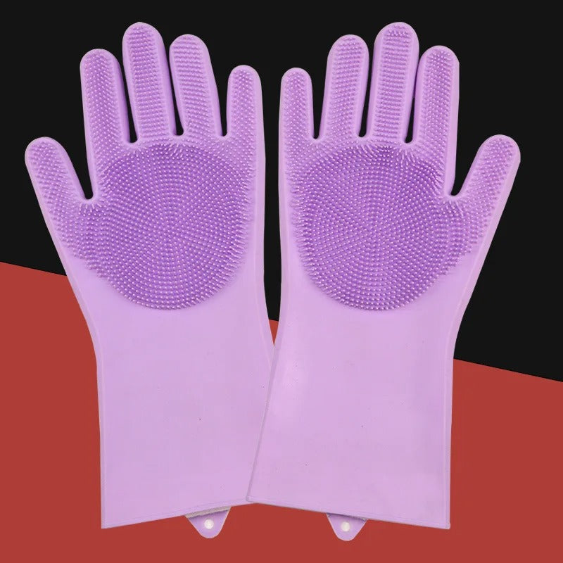 Pet Grooming Cleaning Gloves, Dog Cat Bathing Glove, Indirect Shampoo Gel Scrubber Clean Soft Silicone, Glove Hand Skin Protection 278