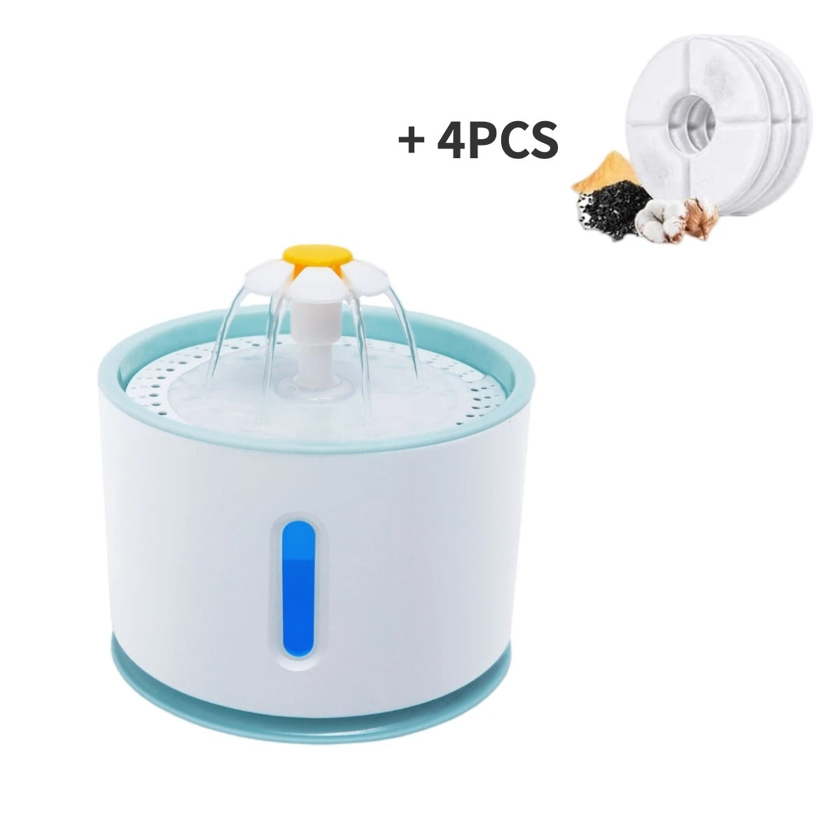 Pet Water Automatic Fountain Dispenser with Smart Pump for Cats, Dogs, Multiple Pets - 2.4L 117