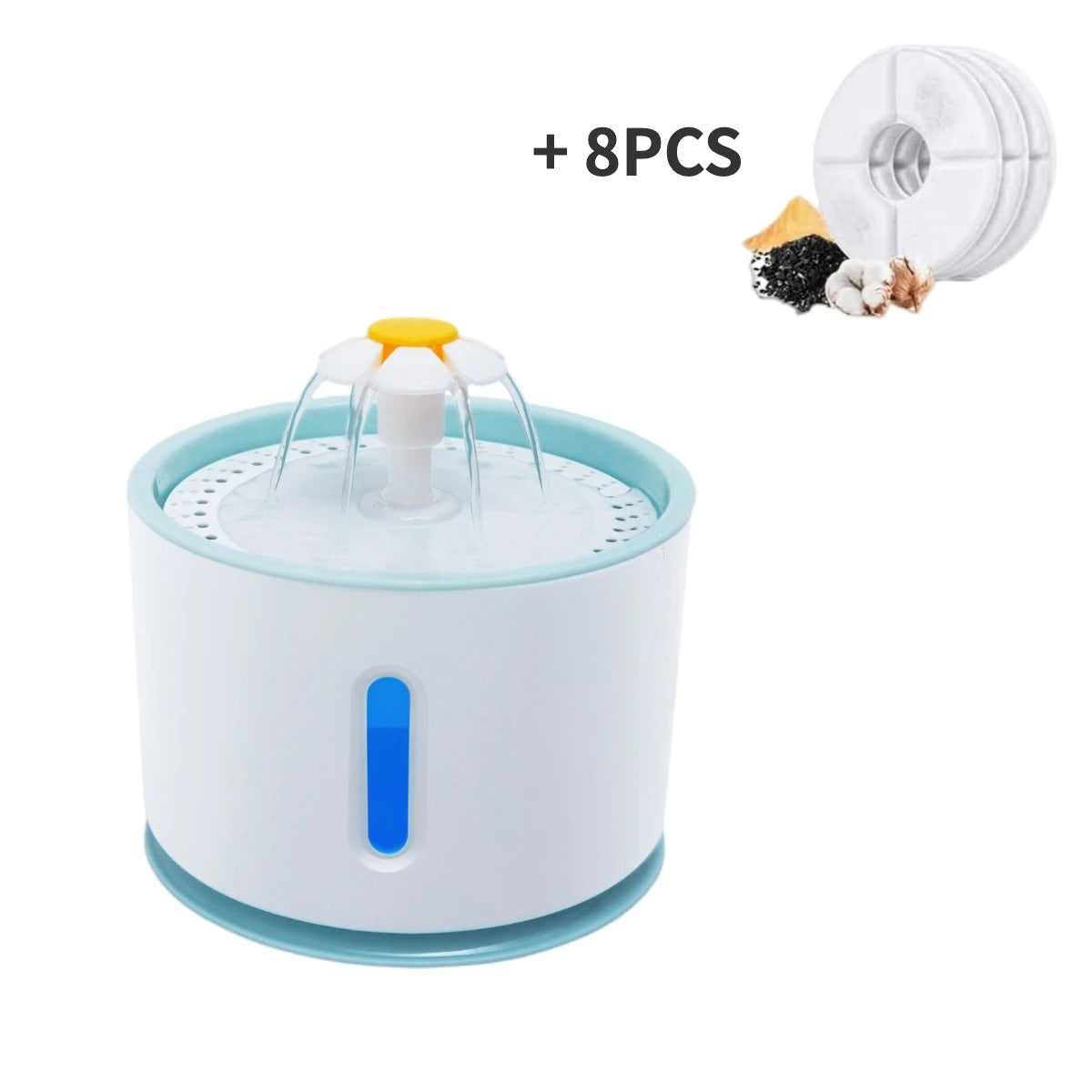 Pet Water Automatic Fountain Dispenser with Smart Pump for Cats, Dogs, Multiple Pets - 2.4L 117