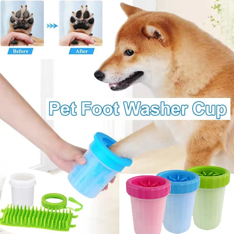 2 in 1 Portable Paw Washing Mud Buster, Soft Silicone Dog Foot Washer, Dog Cat Grooming with Muddy Paws, Portable Dog Foot Pet Paw Washer 270