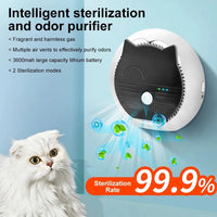 Thumbnail for Pet Smart Deodorizer Bathroom, Cleaning Tool Cat Dog, Litter Box Dual-effect, Deodorization USB Rechargeable Odor Purifier Supplies 256