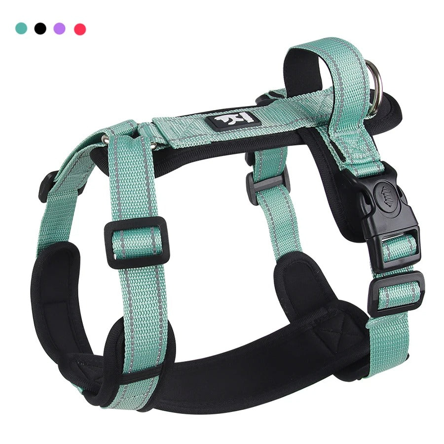 Pet Harness No Pull Nylon Reflective Dog, Dog Harness, No-Pull Dog Harness, Quick-Fit Padded Dog Harness, Posh Pets Reflective Puppy Harness 175