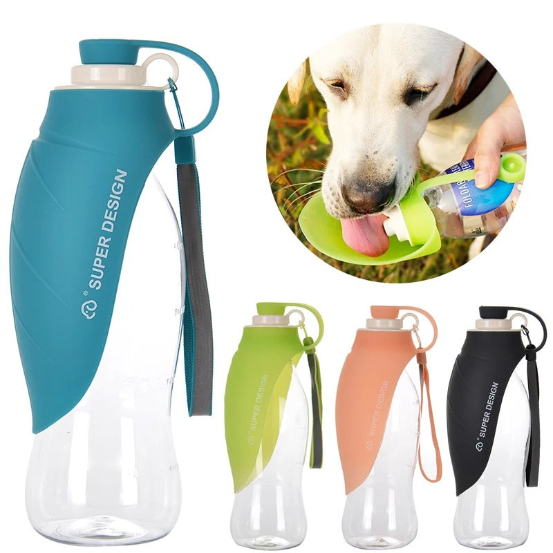 2 Pcs Portable Water Bottle For Dogs, Portable Dog Drinking,  2 In 1 Puppy Drinking Bowl 292