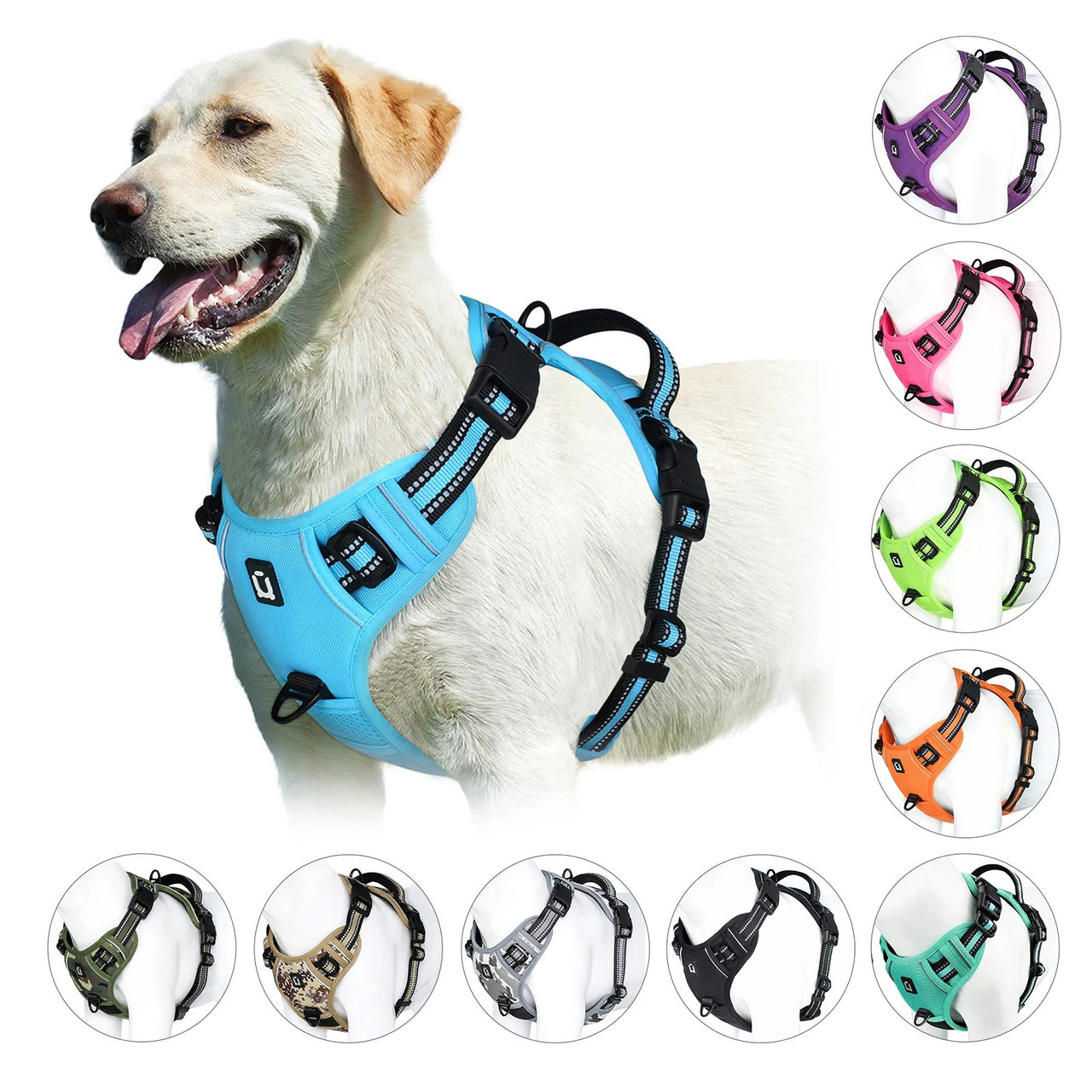 No Pull Dog Harness, Dog Harness, Dog Safety, No-Pull Dog Harness, Quick-Fit Padded Dog Harness 162