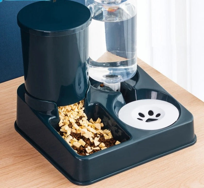 Pet Cat Automatic Feeder, 2-in-1 Dog Food Bowl 194