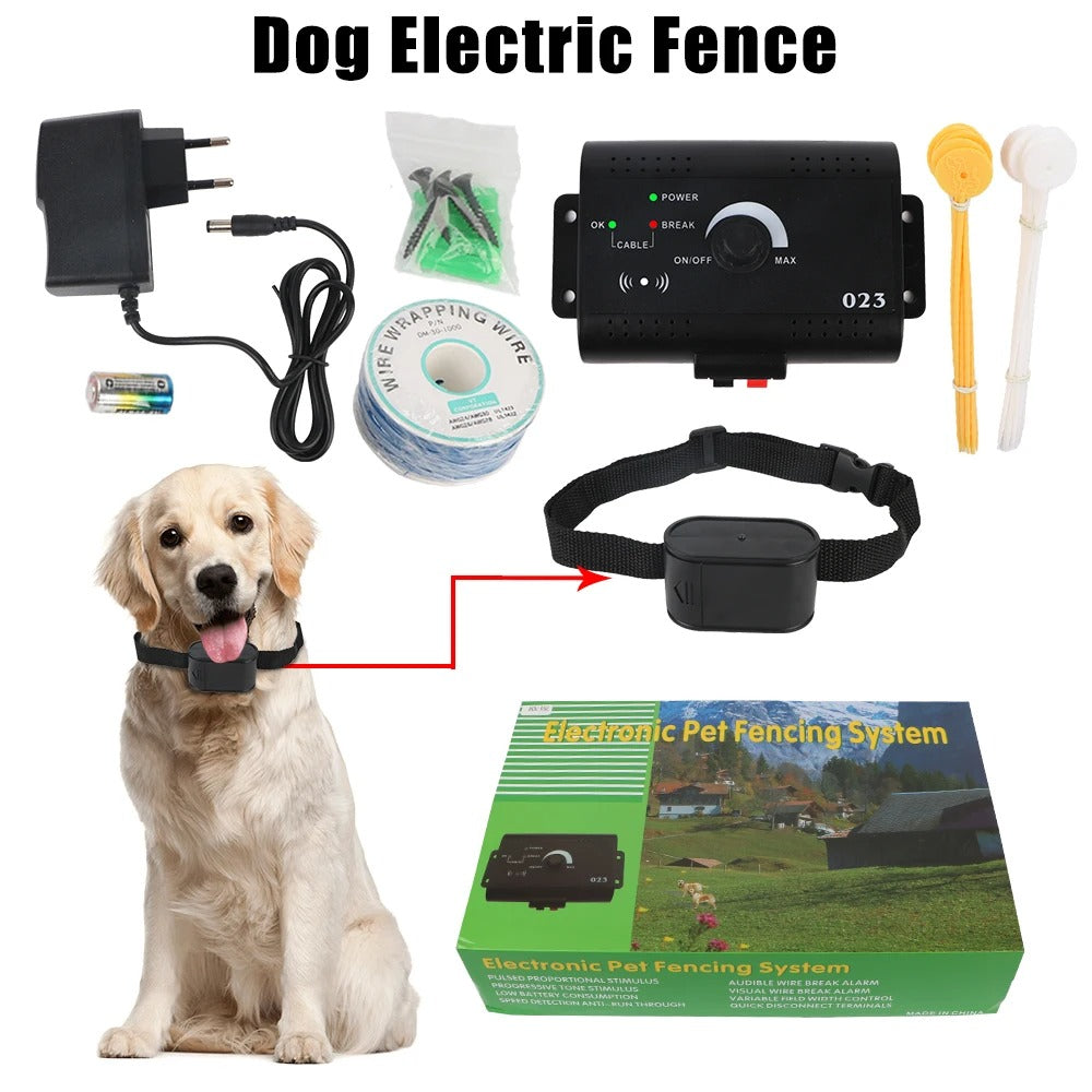 Electric Dog Fence, Electronic Pet Fence System, Containment Sound Shocked Collar, Pet Accessories, Waterproof Dog Training Collar 236