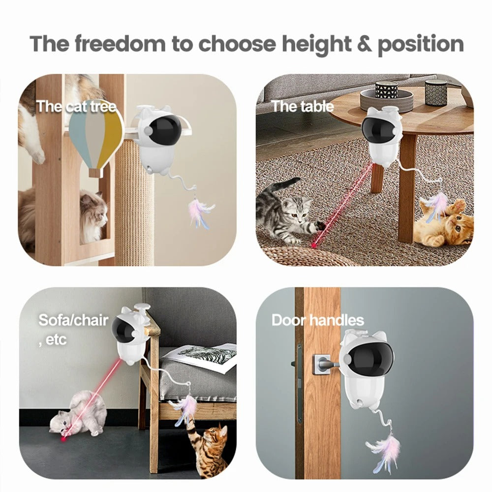 Automatic Cat Toys, Pet Interactive Smart, Teasing LED Laser 360° Rotation Electronic Cat Toy Accessories for All Cats 311