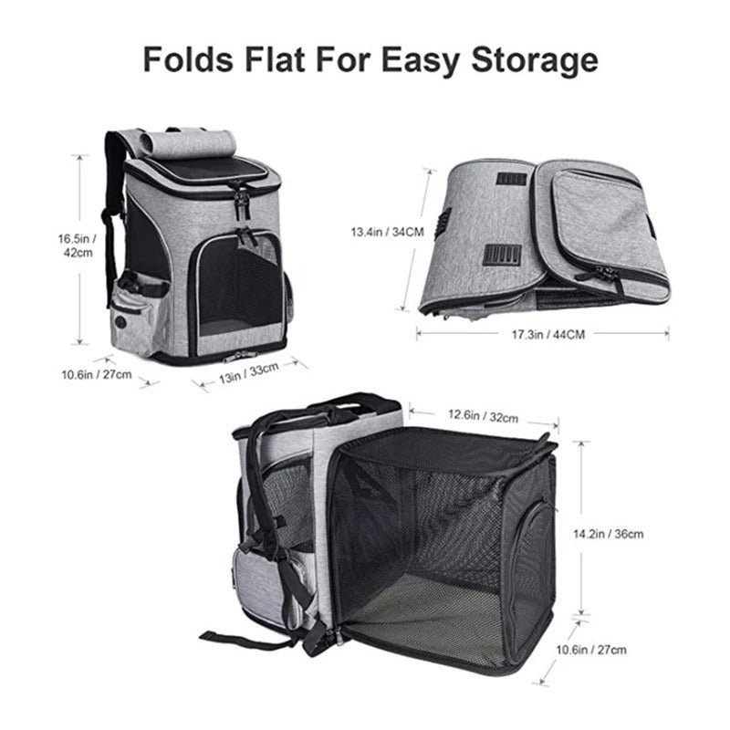 Foldable Pet backpack, Dog Modern Backpack, Cat Foldable Backpack, Modern Pet Carrier bag 27