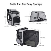 Thumbnail for Foldable Pet backpack, Dog Modern Backpack, Cat Foldable Backpack, Modern Pet Carrier bag 27