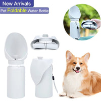 Thumbnail for 550ml Folding Pet Outdoor Walking Mug, Portable Travel Water Bottle Puppy Cats Dogs, Drinking Water Dispenser Cup Supplies 285