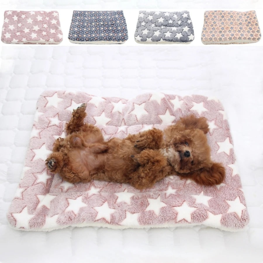 2PCS Dog Mat Pet Bed Washable Flannel Thickened Soft Pet Sleeping Blanket for Dogs Cats Winter Warm 99