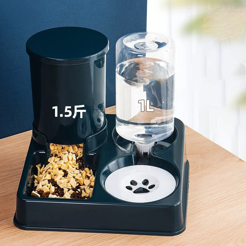 Pet Cat Automatic Feeder, 2-in-1 Dog Food Bowl 194