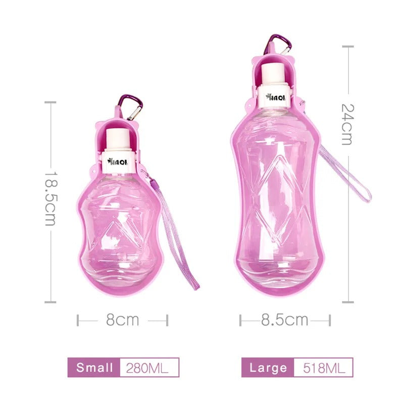 Foldable Plastic Pet,  Dog Water Bottle For Dogs Cats,  Travel Puppy Drinking Bowl Cup Outdoor, Pets Water Feeder Dispenser 290