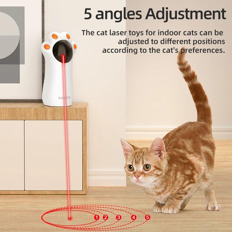 Cat Laser Toy, Automatic Cat Laser Toys Smart, Interactive Teasing Pets, LED Laser Indoor Toy Handheld Cat, Toy Accessories for Dogs Kitten 304