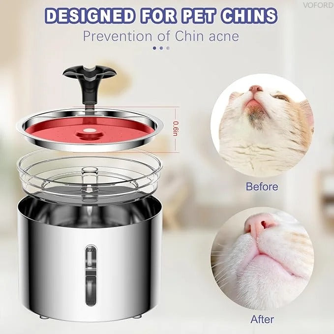 Pet Water Automatic Fountain Dispenser with Smart Pump for Cats, Dogs, Multiple Pets - 2.5L 119