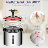 Thumbnail for Pet Water Automatic Fountain Dispenser with Smart Pump for Cats, Dogs, Multiple Pets - 2.5L 119