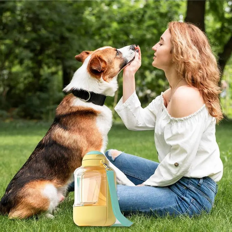 Portable Water Bottle For Dogs, Portable Dog Drinking, Bottle Large Capacity Dog Water Dispenser, 2 In 1 Puppy Drinking Bowl  293