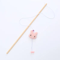 Thumbnail for Cat Teaser Wand, Cat Toy Wooden Pole Cute Animal Shape Plush , Cat Toys Wand, Cute Cat Toys, Cat String Toy, Organic Cat Toy, Cat Teaser Toys, Kawaii cat Toy, Felt Cat Toy 50