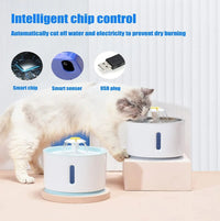 Thumbnail for Pet Water Automatic Fountain Dispenser with Smart Pump for Cats, Dogs, Multiple Pets - 2.4L 117