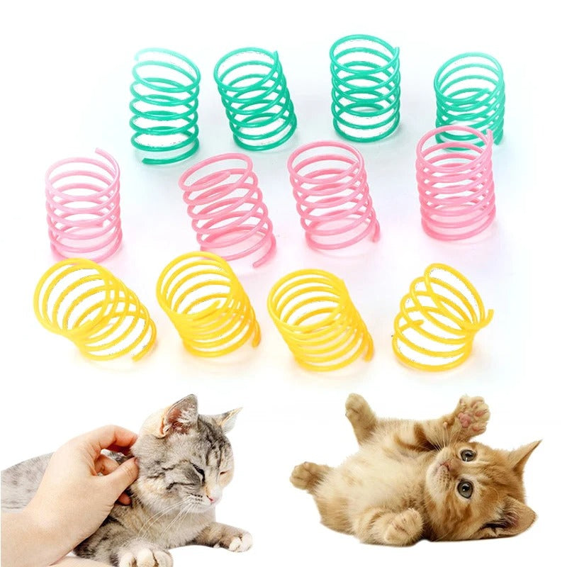 20 Pcs Interactive Cat Toys Springs, Kitten Toys, Spiral Cat Toys 49