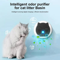 Thumbnail for Pet Smart Deodorizer Bathroom, Cleaning Tool Cat Dog, Litter Box Dual-effect, Deodorization USB Rechargeable Odor Purifier Supplies 256