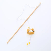 Thumbnail for Cat Teaser Wand, Cat Toy Wooden Pole Cute Animal Shape Plush , Cat Toys Wand, Cute Cat Toys, Cat String Toy, Organic Cat Toy, Cat Teaser Toys, Kawaii cat Toy, Felt Cat Toy 50