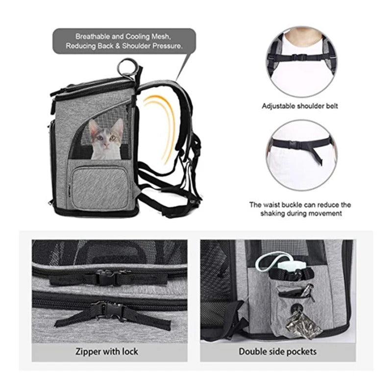 Foldable Pet backpack, Dog Modern Backpack, Cat Foldable Backpack, Modern Pet Carrier bag 27