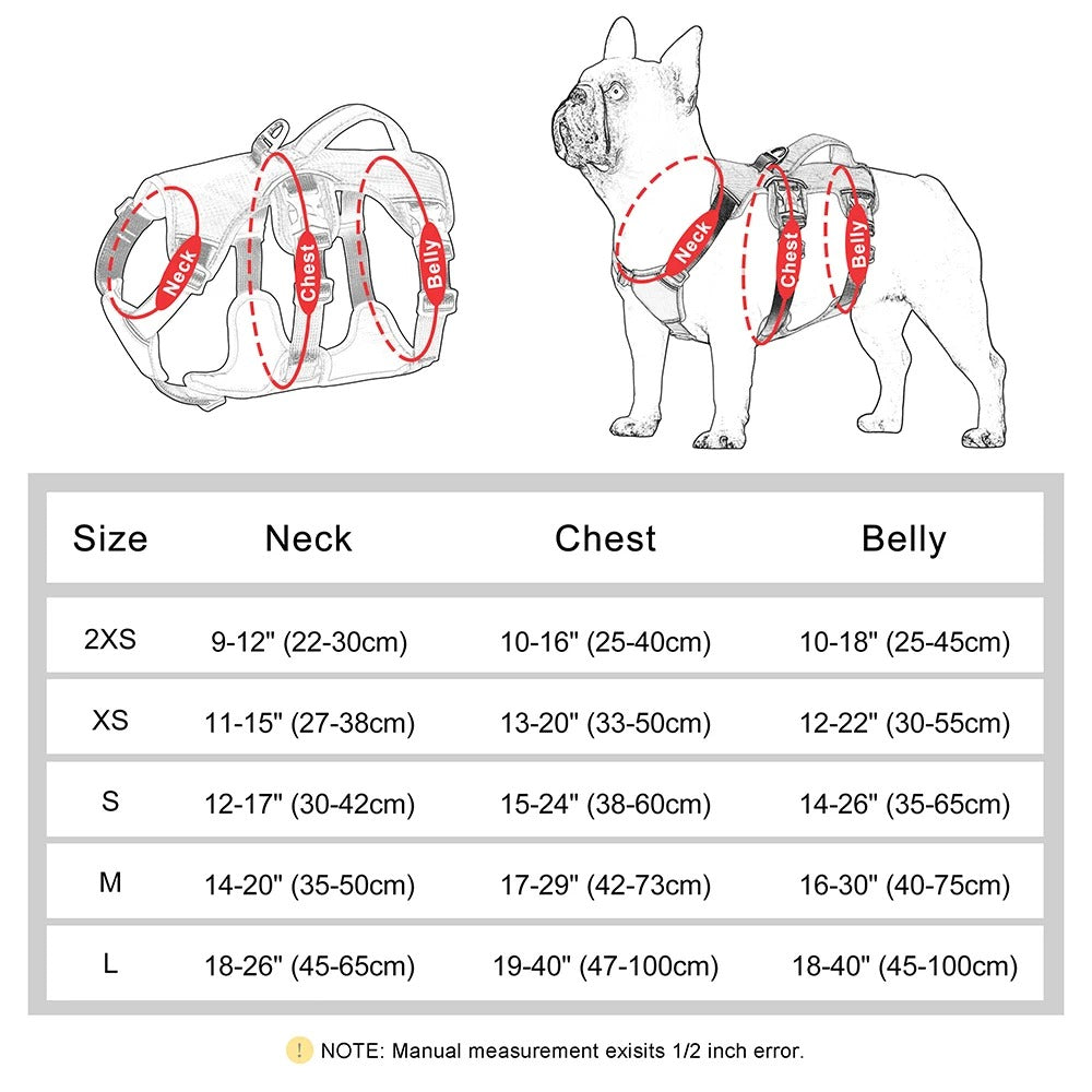 Pet Harness No Pull Nylon Reflective Dog, Dog Harness Waterproof, No-Pull Dog Harness, Quick-Fit Padded Dog Harness, Posh Pets Reflective Puppy Harness 161