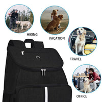 Thumbnail for Dog Travel Backpacks, Airline Approved Dog Bag for Traveling, Water-resistent Diapers Food Travel Tote Backpack, Puppy Bag Supplies, Pet Hiking Camping Essentials, Trendy Dog Mom Gifts 03