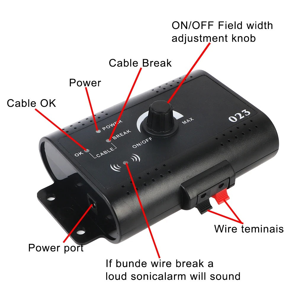 Electric Dog Fence, Electronic Pet Fence System, Containment Sound Shocked Collar, Pet Accessories, Waterproof Dog Training Collar 236